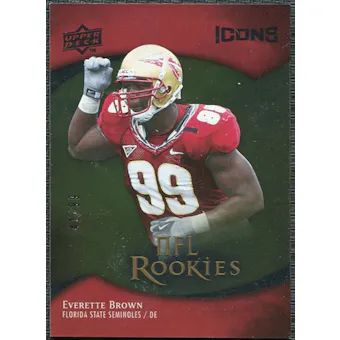 2009 Upper Deck Icons Gold Foil #152 Everette Brown /99