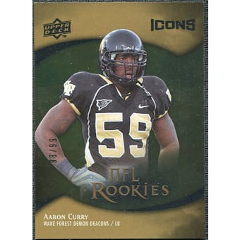 2009 Upper Deck Icons Gold Foil #157 Aaron Curry /99