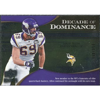 2009 Upper Deck Icons Decade of Dominance Silver #DDJA Jared Allen /450