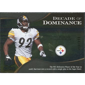 2009 Upper Deck Icons Decade of Dominance Silver #DDJH James Harrison /450