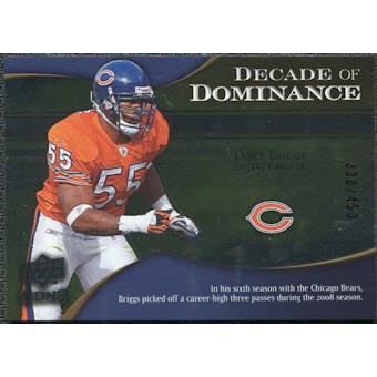 2009 Upper Deck Icons Decade of Dominance Silver #DDLB Lance Briggs /450