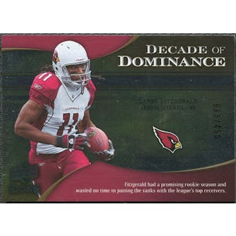 2009 Upper Deck Icons Decade of Dominance Silver #DDLF Larry Fitzgerald /450