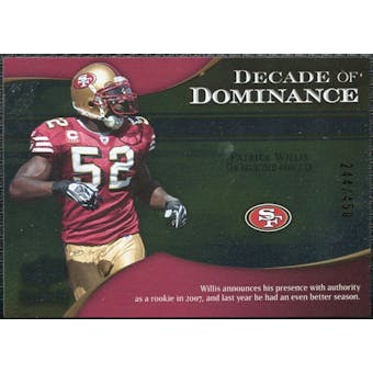 2009 Upper Deck Icons Decade of Dominance Silver #DDPW Patrick Willis /450