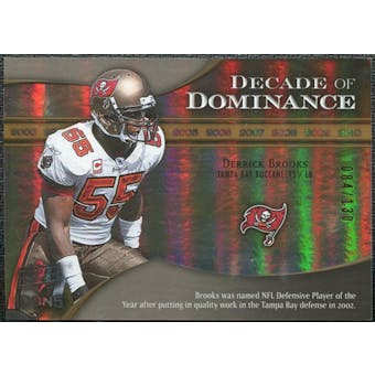 2009 Upper Deck Icons Decade of Dominance Gold #DDDB Derrick Brooks /130