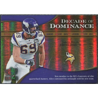 2009 Upper Deck Icons Decade of Dominance Gold #DDJA Jared Allen /130