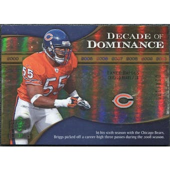 2009 Upper Deck Icons Decade of Dominance Gold #DDLB Lance Briggs /130