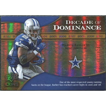 2009 Upper Deck Icons Decade of Dominance Gold #DDMB Marion Barber /130