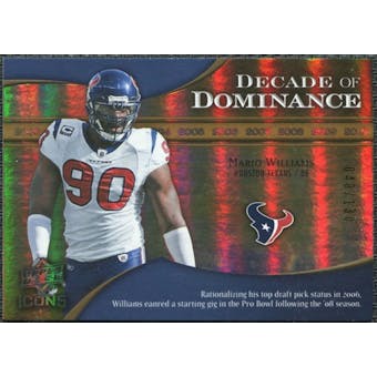 2009 Upper Deck Icons Decade of Dominance Gold #DDMW Mario Williams /130