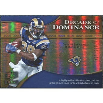 2009 Upper Deck Icons Decade of Dominance Gold #DDSJ Steven Jackson /130