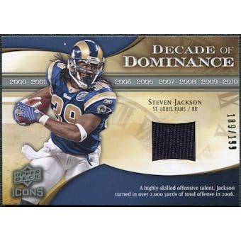2009 Upper Deck Icons Decade of Dominance Jerseys #DDSJ Steven Jackson /199