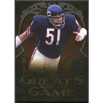2009 Upper Deck Icons Greats of the Game Gold 199 #GGDB Dick Butkus /199