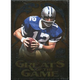 2009 Upper Deck Icons Greats of the Game Gold 199 #GGRS Roger Staubach /199