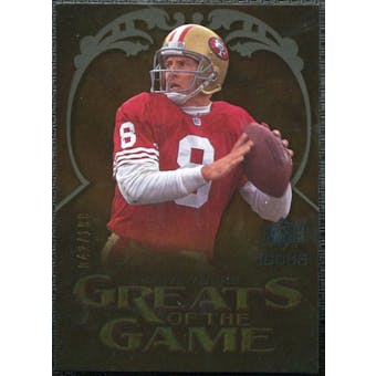 2009 Upper Deck Icons Greats of the Game Gold 199 #GGSY Steve Young /199