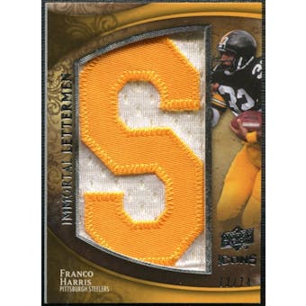 2009 Upper Deck Icons Immortal Lettermen #ILFH Franco Harris/74/75/(Letters spell out STEELERS/ Total print ru