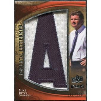 2009 Upper Deck Icons Immortal Lettermen #ILMD Mike Ditka /120 (Letters spell out BEARS/ Total print run 600)