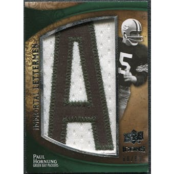 2009 Upper Deck Icons Immortal Lettermen #ILPH1 Paul Hornung/82/83/(Letters spell out PACKERS/ Total print run