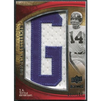 2009 Upper Deck Icons Immortal Lettermen #ILYT Y.A. Tittle/104/(Letters spell out GIANTS/ Total print run 624)