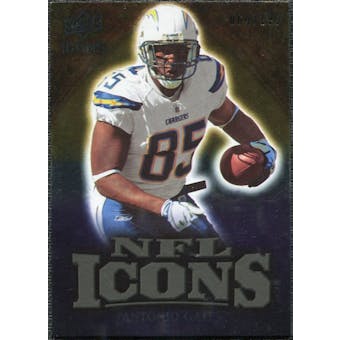 2009 Upper Deck Icons NFL Icons Gold #ICAG Antonio Gates /199