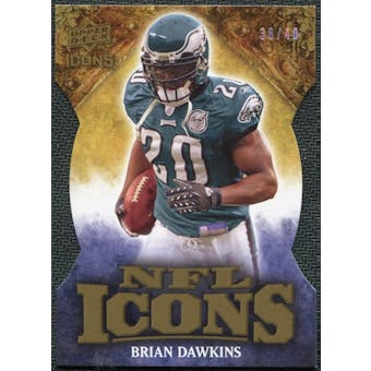 2009 Upper Deck Icons NFL Icons Die Cut #ICBD Brian Dawkins /40
