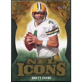 2009 Upper Deck Icons NFL Icons Die Cut #ICBF Brett Favre /40