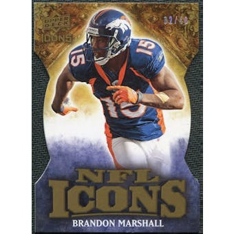 2009 Upper Deck Icons NFL Icons Die Cut #ICBM Brandon Marshall /40