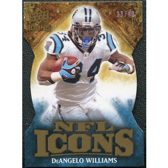 2009 Upper Deck Icons NFL Icons Die Cut #ICDI DeAngelo Williams /40