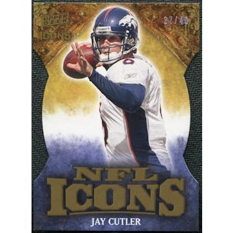 2009 Upper Deck Icons NFL Icons Die Cut #ICJC Jay Cutler /40