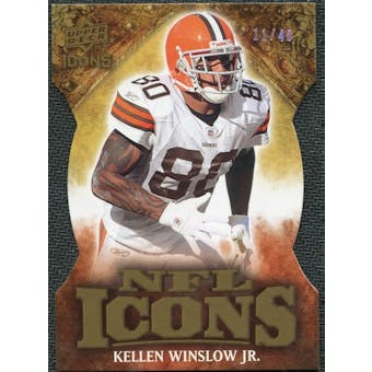 2009 Upper Deck Icons NFL Icons Die Cut #ICKW Kellen Winslow Jr. /40