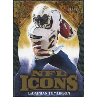 2009 Upper Deck Icons NFL Icons Die Cut #ICLT LaDainian Tomlinson /40