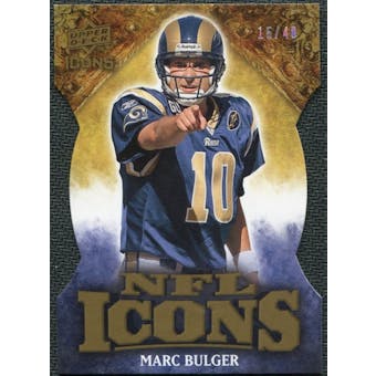 2009 Upper Deck Icons NFL Icons Die Cut #ICMB Marc Bulger /40
