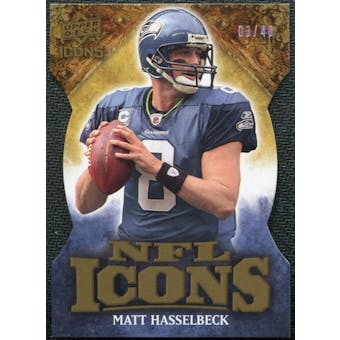 2009 Upper Deck Icons NFL Icons Die Cut #ICMK Matt Hasselbeck /40