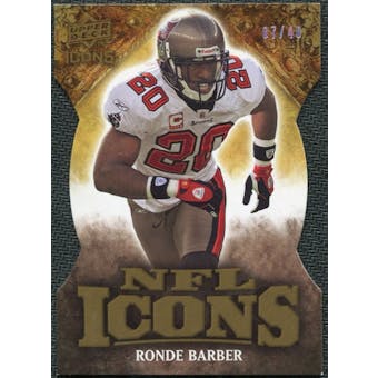 2009 Upper Deck Icons NFL Icons Die Cut #ICRB Ronde Barber /40