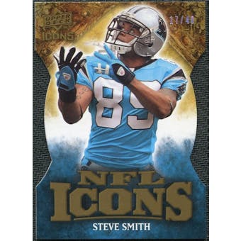 2009 Upper Deck Icons NFL Icons Die Cut #ICSS Steve Smith /40