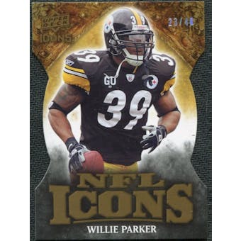 2009 Upper Deck Icons NFL Icons Die Cut #ICWP Willie Parker /40
