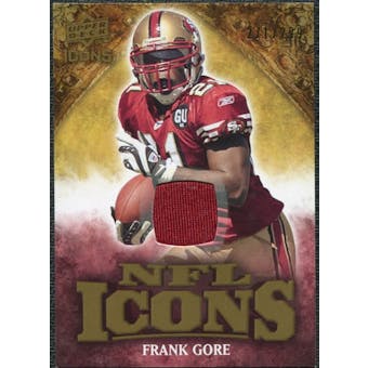 2009 Upper Deck Icons NFL Icons Jerseys #ICFG Frank Gore /299