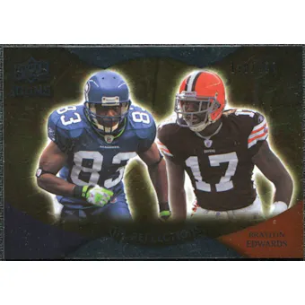 2009 Upper Deck Icons NFL Reflections Silver #RFBE Braylon Edwards Deion Branch /450