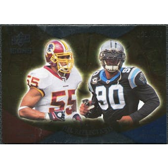 2009 Upper Deck Icons NFL Reflections Silver #RFTP Jason Taylor Julius Peppers /450