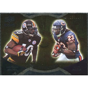 2009 Upper Deck Icons NFL Reflections Gold #RFHH Devin Hester Santonio Holmes /199