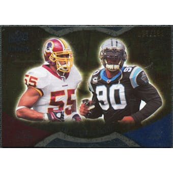 2009 Upper Deck Icons NFL Reflections Gold #RFTP Jason Taylor Julius Peppers /199