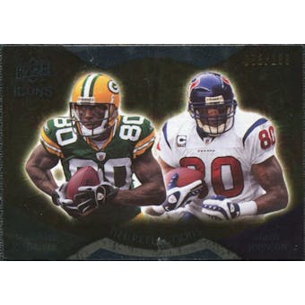2009 Upper Deck Icons NFL Reflections Die Cut #RFDJ Andre Johnson Donald Driver /40