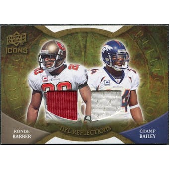 2009 Upper Deck Icons NFL Reflections Jerseys #RFBB Champ Bailey Ronde Barber /99