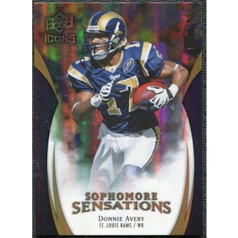 2009 Upper Deck Icons Sophomore Sensations Gold #SSDA Donnie Avery /130