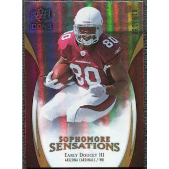 2009 Upper Deck Icons Sophomore Sensations Gold #SSED Early Doucet /130