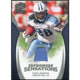2009 Upper Deck Icons Sophomore Sensations Jerseys #SSCJ Chris Johnson /299