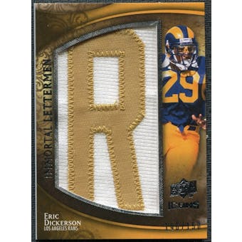 2009 Upper Deck Icons Immortal Lettermen #ILED Eric Dickerson/150/(Letters spell out RAMS/ Total print run 600