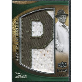 2009 Upper Deck Icons Immortal Lettermen #ILVL Vince Lombardi/62/(Letters spell out PACKERS/ Total print run 4