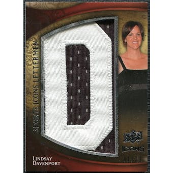 2009 Upper Deck Icons Sports Lettermen #SLLD Lindsay Davenport/33/(Letters spell out DAVENPORT/ Total print ru