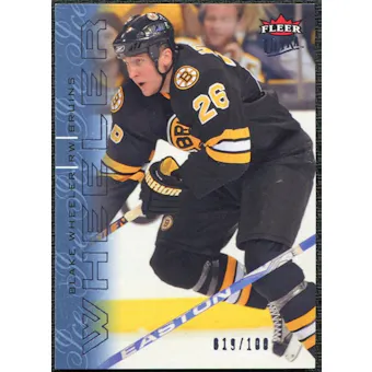 2009/10 Fleer Ultra Ice Medallion #15 Blake Wheeler /100