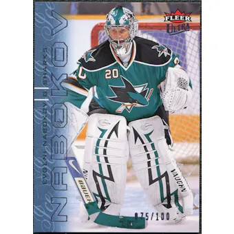 2009/10 Fleer Ultra Ice Medallion #124 Evgeni Nabokov /100
