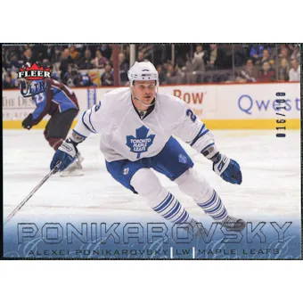 2009/10 Fleer Ultra Ice Medallion #139 Alexei Ponikarovsky /100